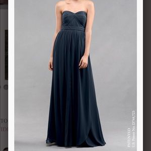 Jenny Yoo Aidan Convertible Gown Dress in Navy